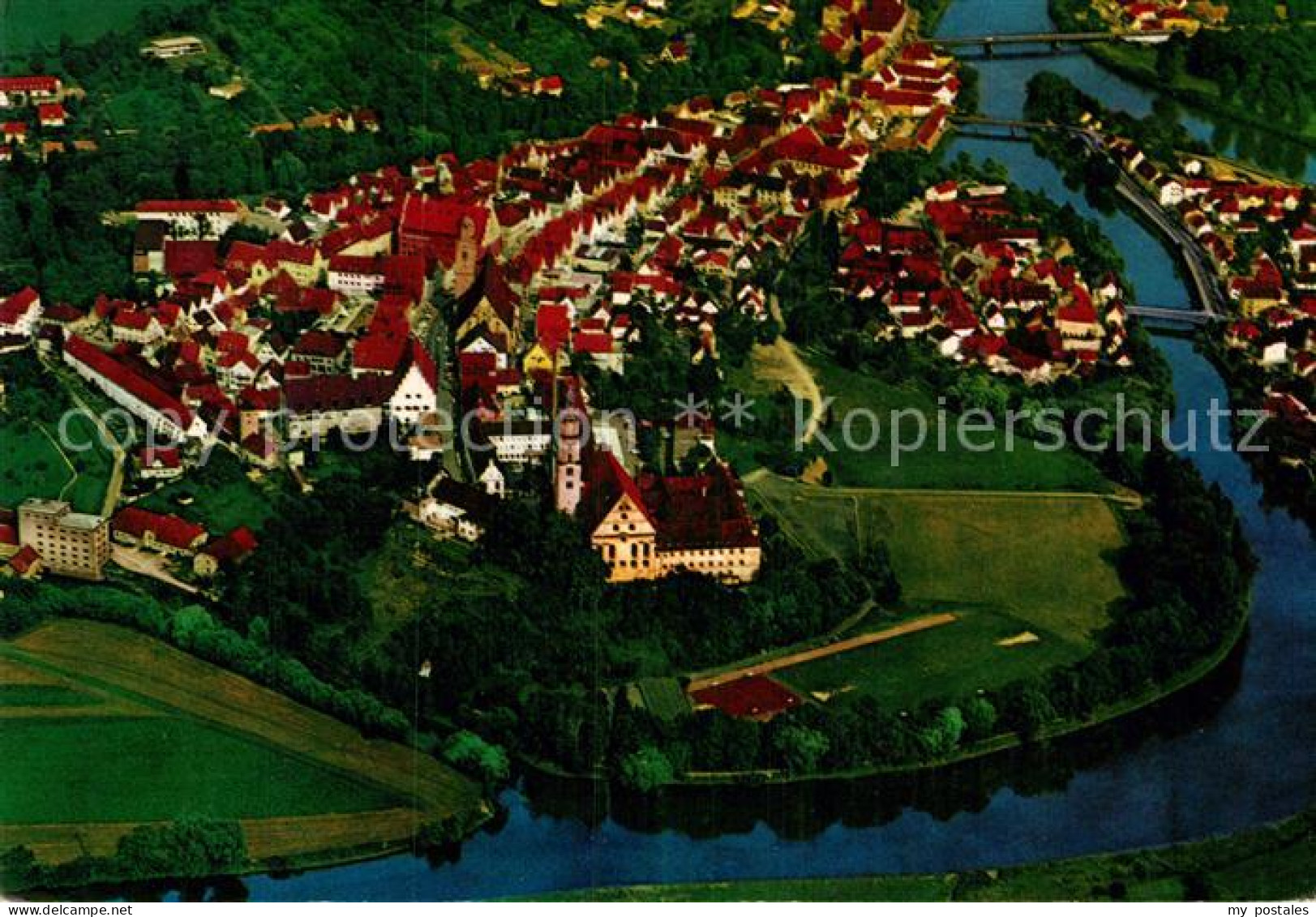 Donauwoerth Bayern Fliegeraufnahme