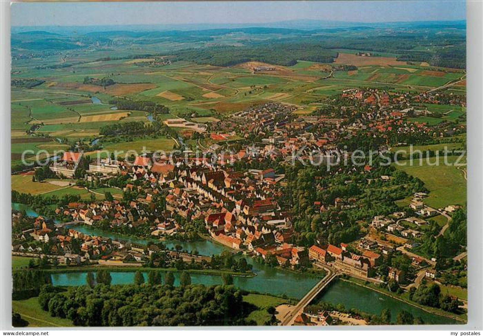 Donauwoerth Bayern Fliegeraufnahme