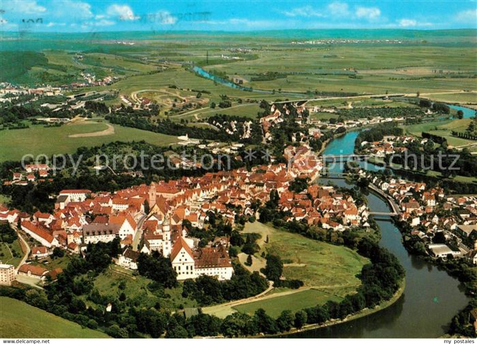 Donauwoerth Bayern Fliegeraufnahme