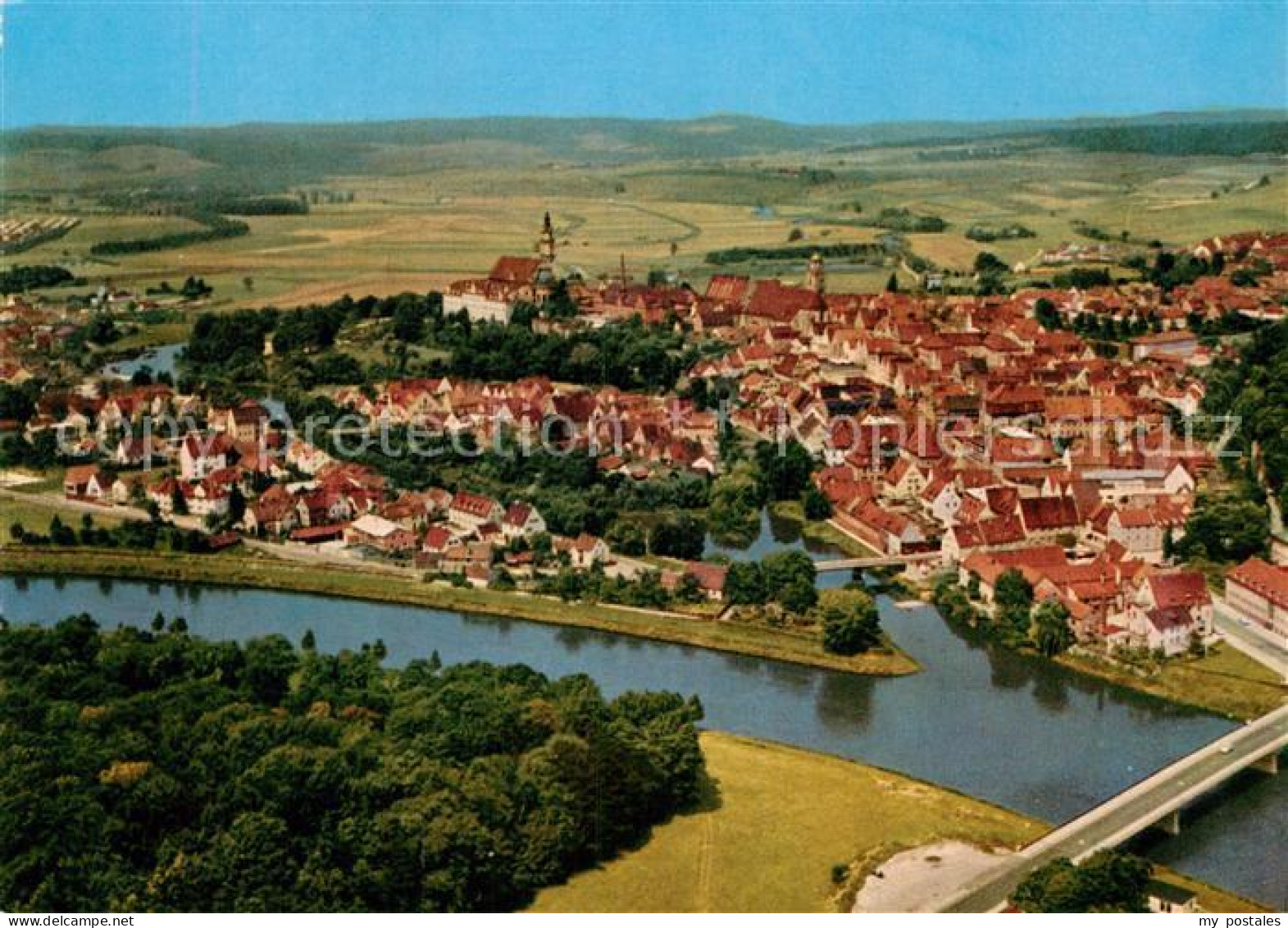 Donauwoerth Bayern Fliegeraufnahme