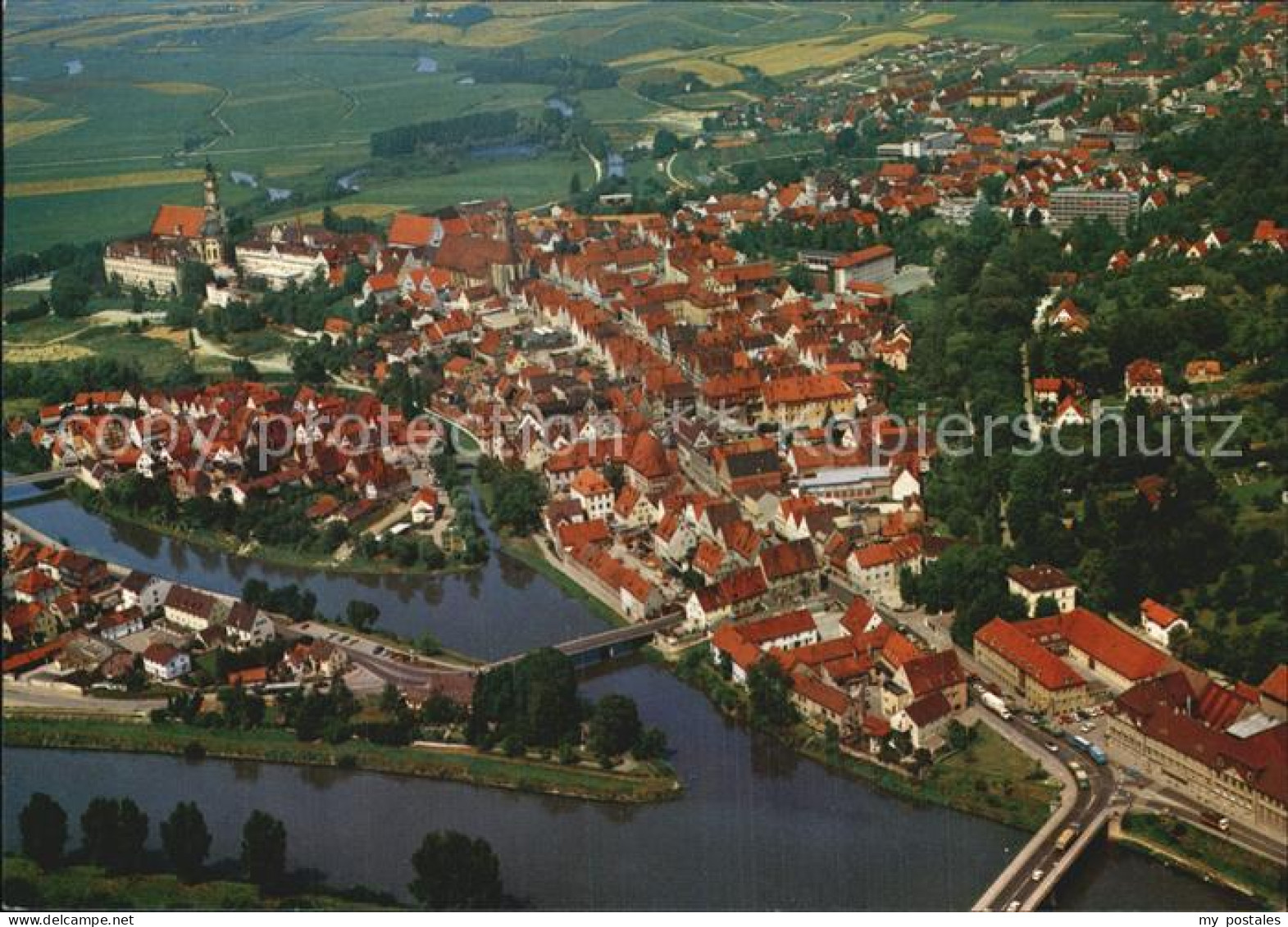 Donauwoerth Bayern Luftaufnahme