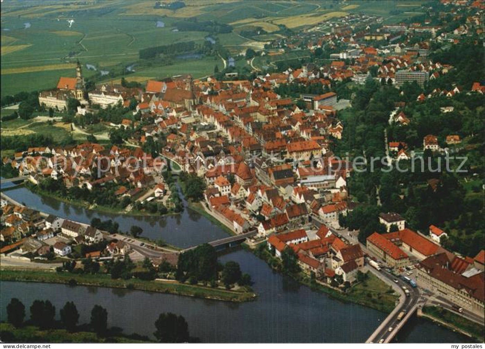 Donauwoerth Bayern Luftaufnahme