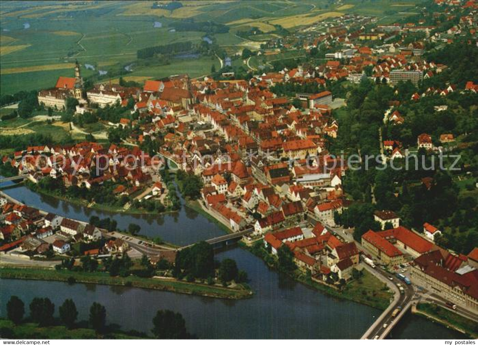 Donauwoerth Bayern Luftaufnahme