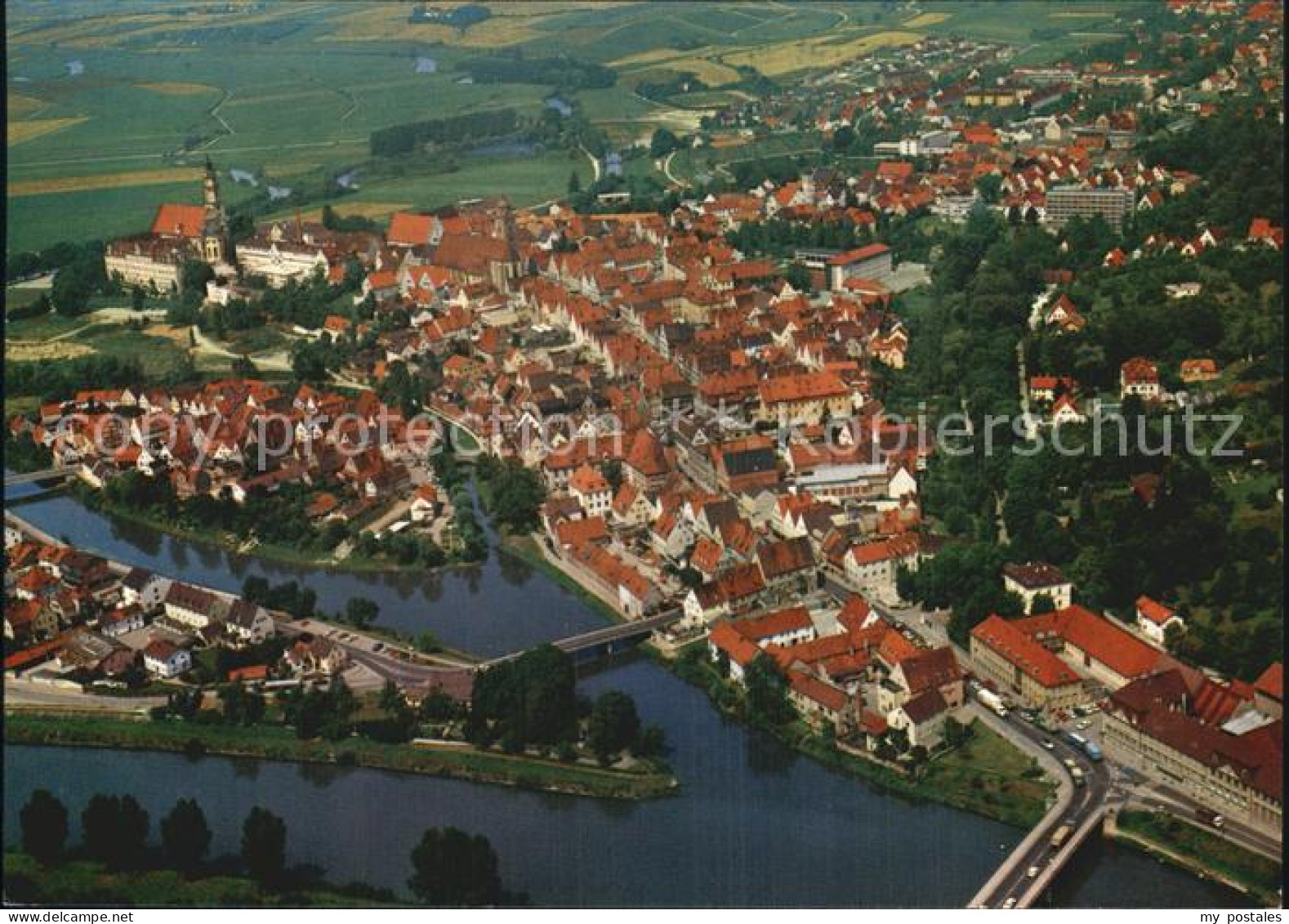 Donauwoerth Bayern Luftaufnahme
