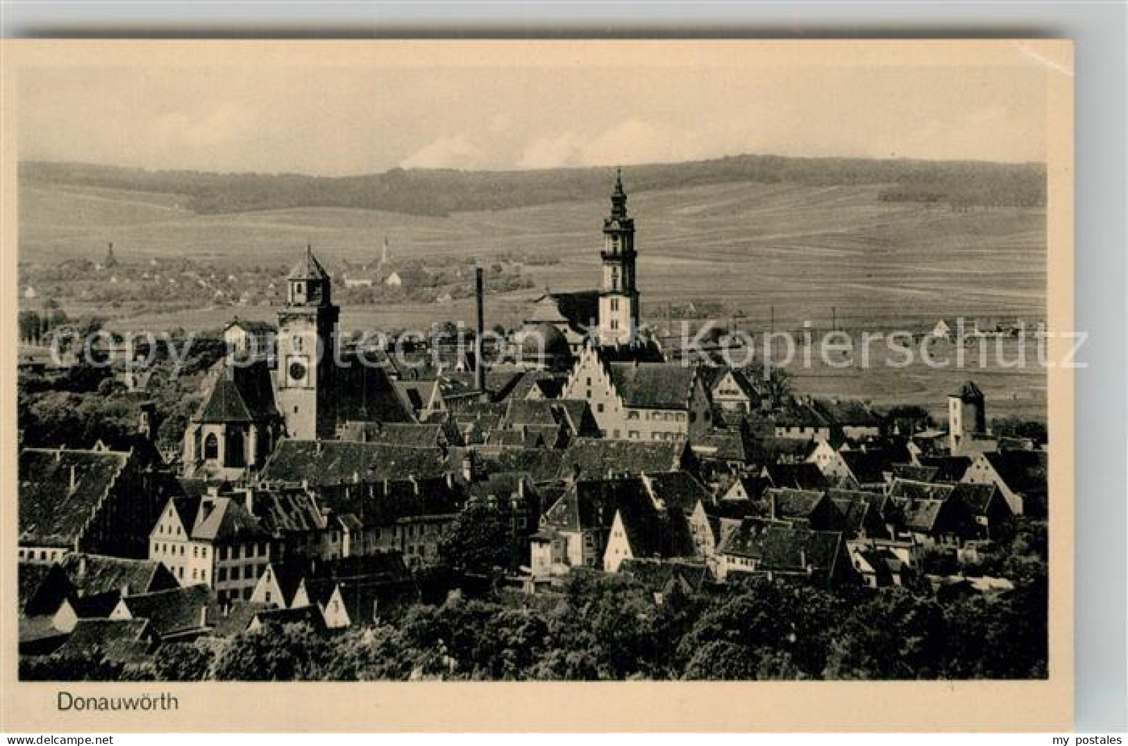 Donauwoerth Bayern Panorama