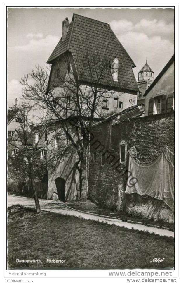Donauwörth - Färbertor - Foto-AK