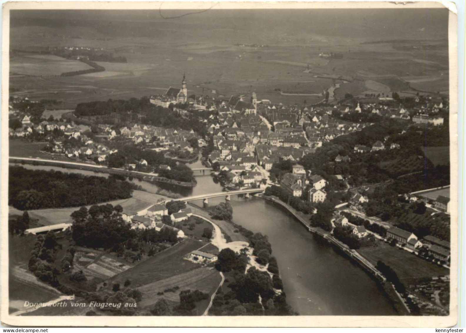 Donauwörth vom Flugzeug aus