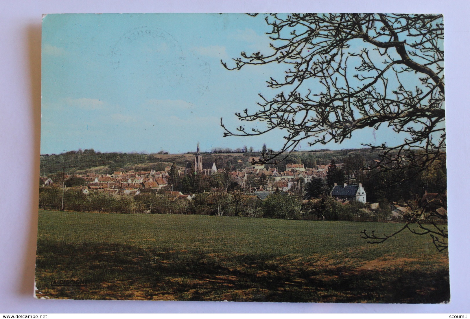 donnemarie dontilly - vue panoramique - 1973