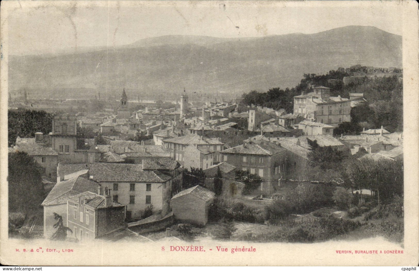 Donzere CPA Vue generale