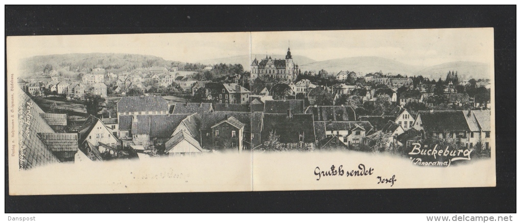 Doppelkarte 1899 Bückeburg