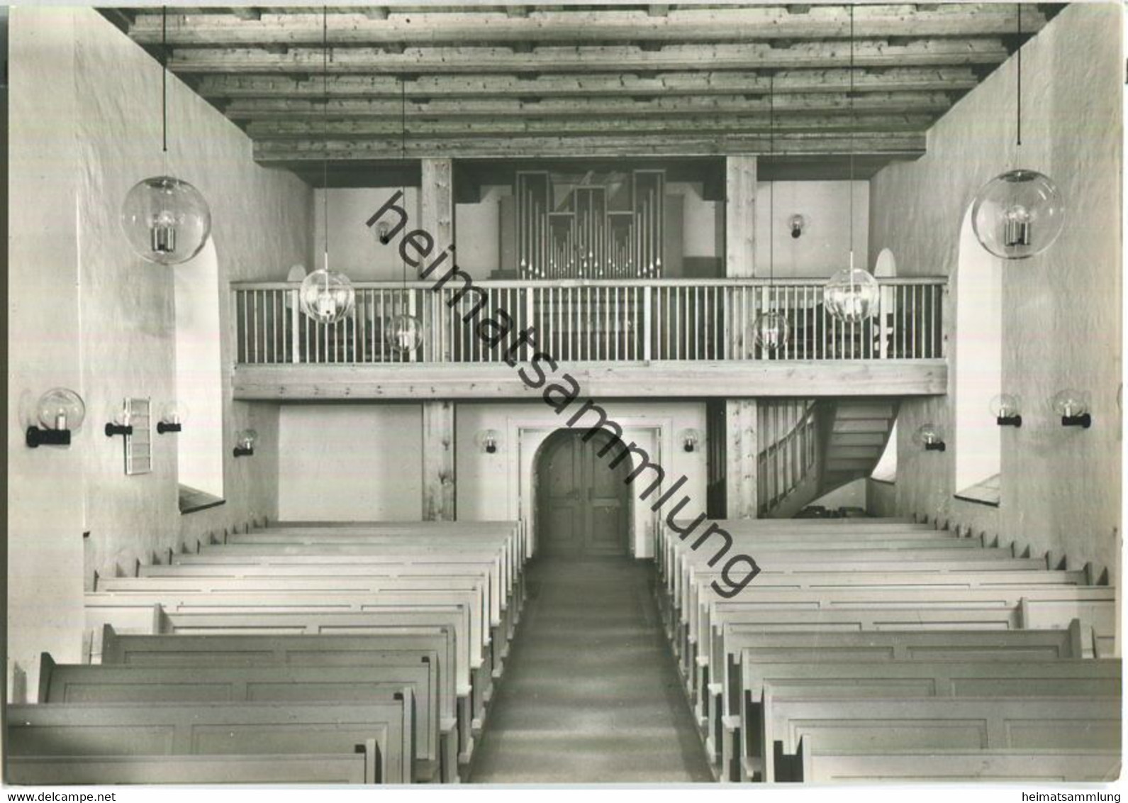 Dorfkirche Lankwitz - Orgel - Innenansicht - Foto-Ansichtskarte - Verlag Eberhard Kirsch Berlin