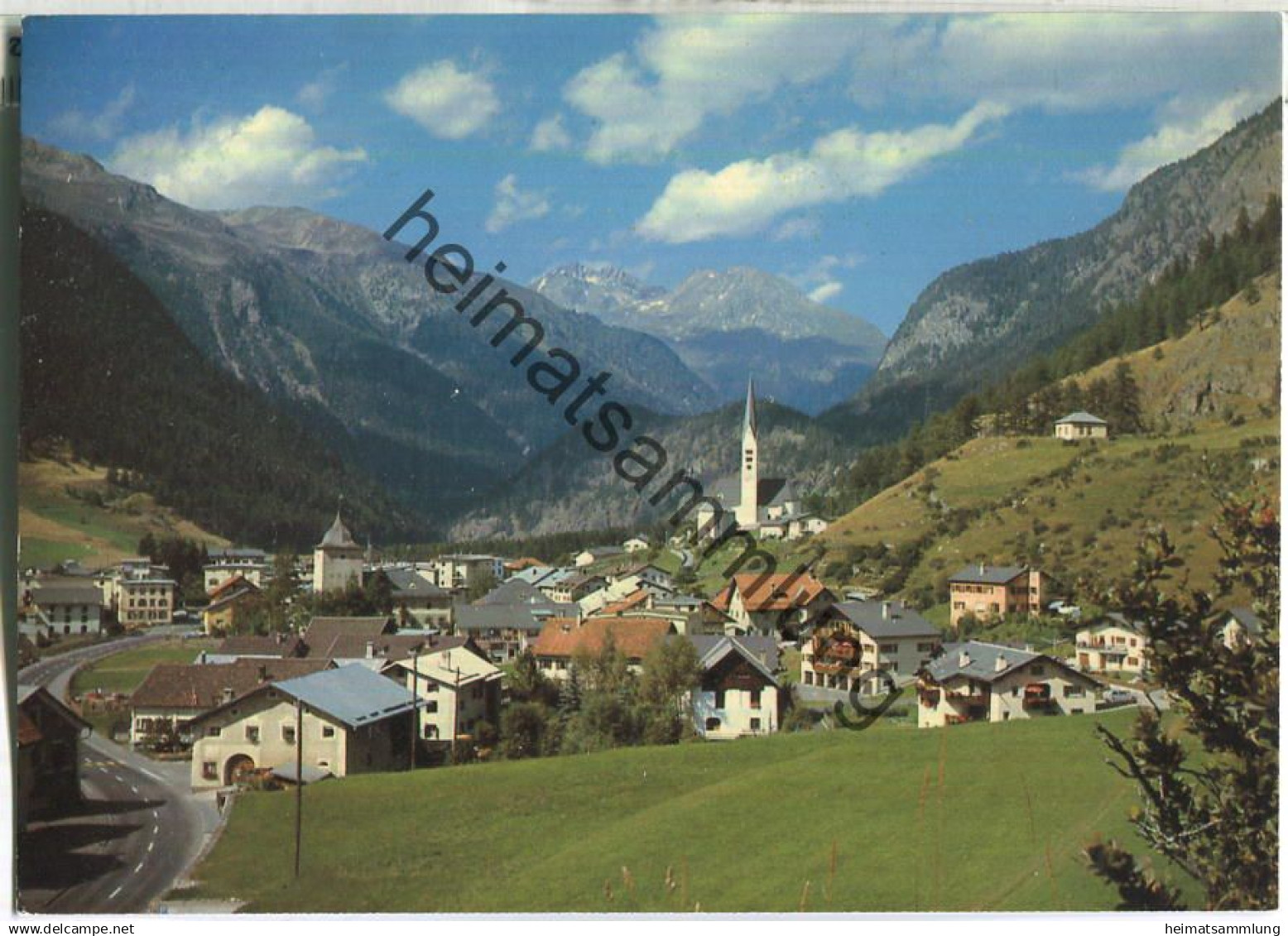 Dorfpartie aus Zernez - Verlag Grass Zernez