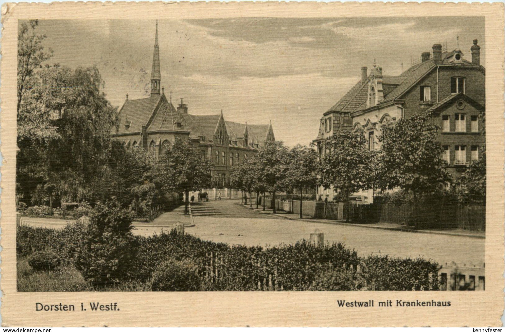 Dorsten in Westfalen - Westwall mit Krankenhaus