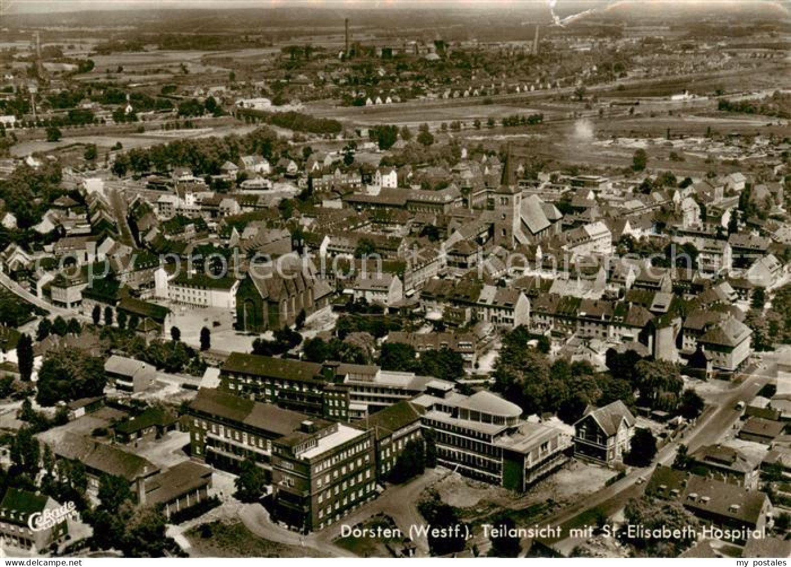 Dorsten Teilansicht mit St. Elisabeth Hospital