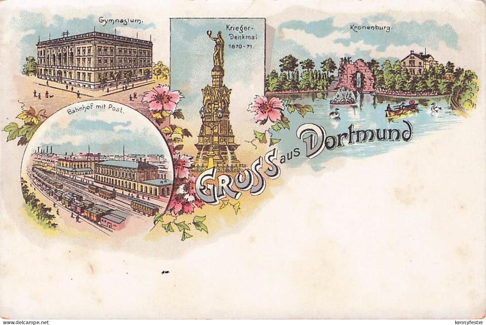 Dortmund Gymnasium u.Kronenburg Kat. Dortmund