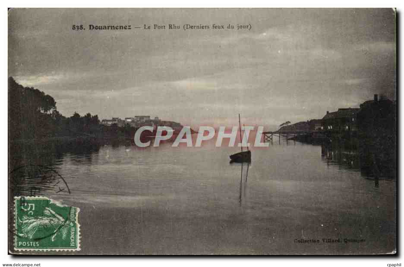 Douarnenez CPA Le port Rhu (derniers feux du jour)