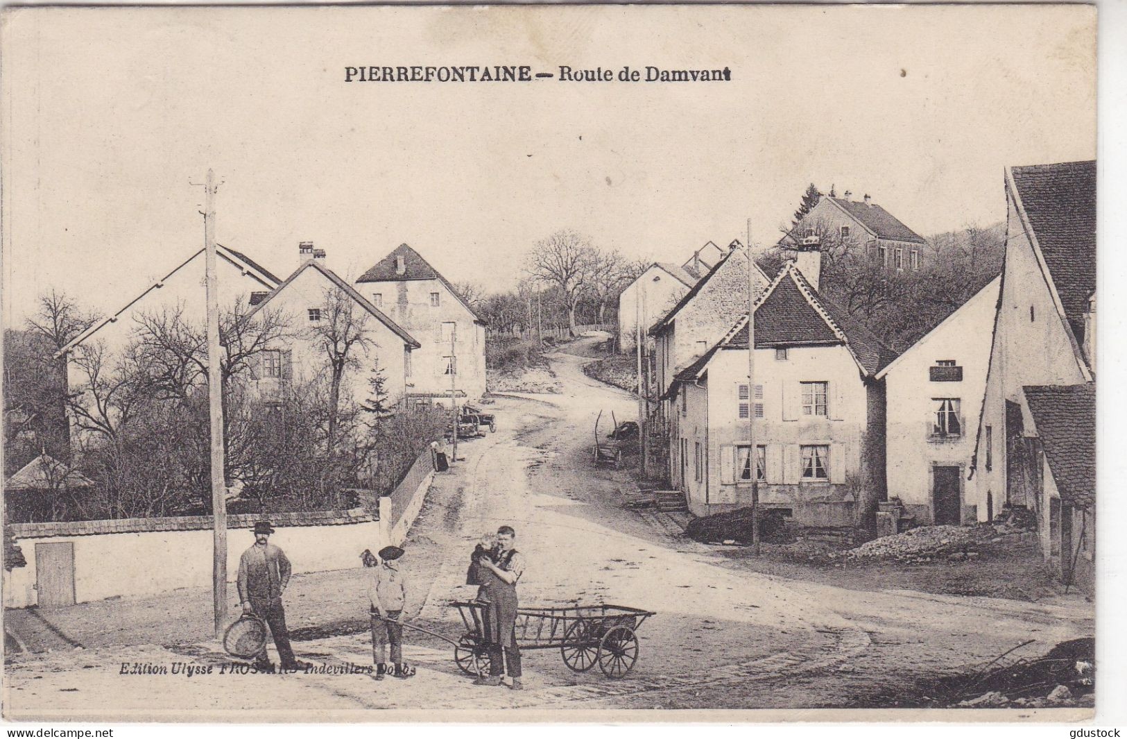 Doubs - Pierrefontaine - route de Damvant