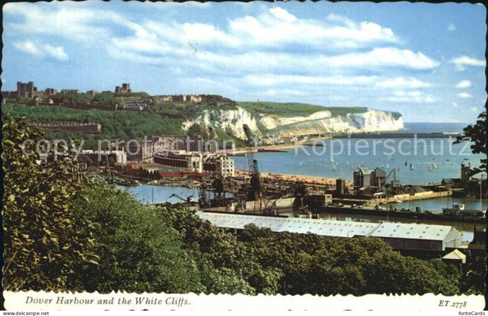 Dover Kent UK Dover Harbour White Cliffs