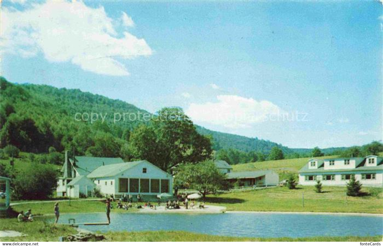 Downsville Delaware USA Roundup Ranch Cocktail Lounge Swimming Pool