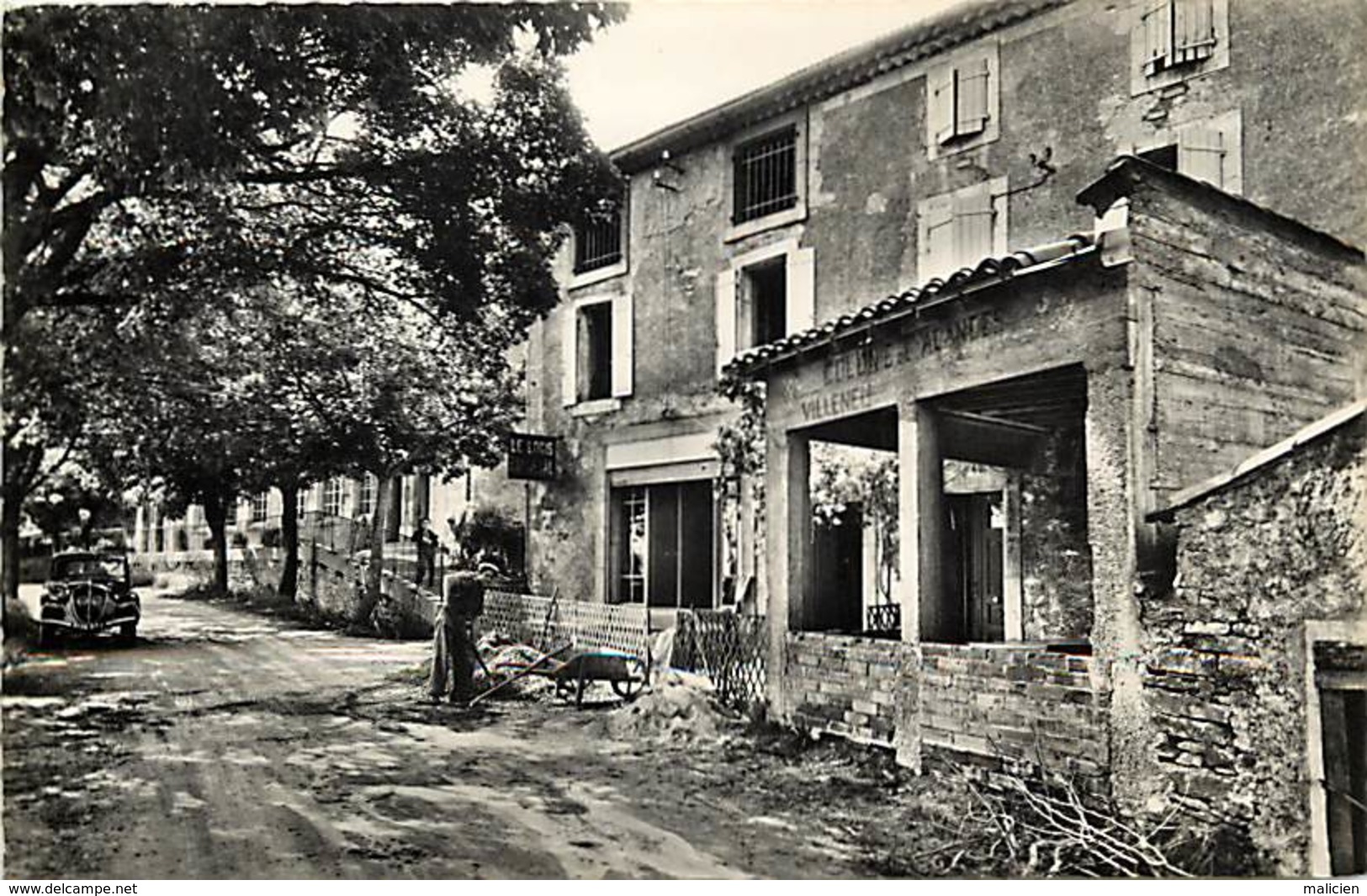 -dpts div.-ref-NN203- aude - pradelles cabardes - le logis familial en travaux - carte bon etat -