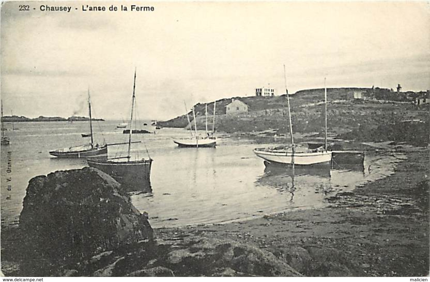 - dpts div -ref ZZ806- manche - iles chausey - anse de la ferme -