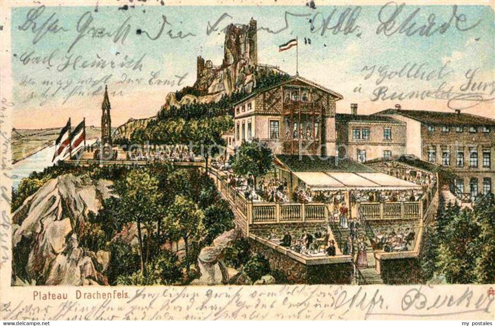 Drachenfels Plateau Drachenfels Litho