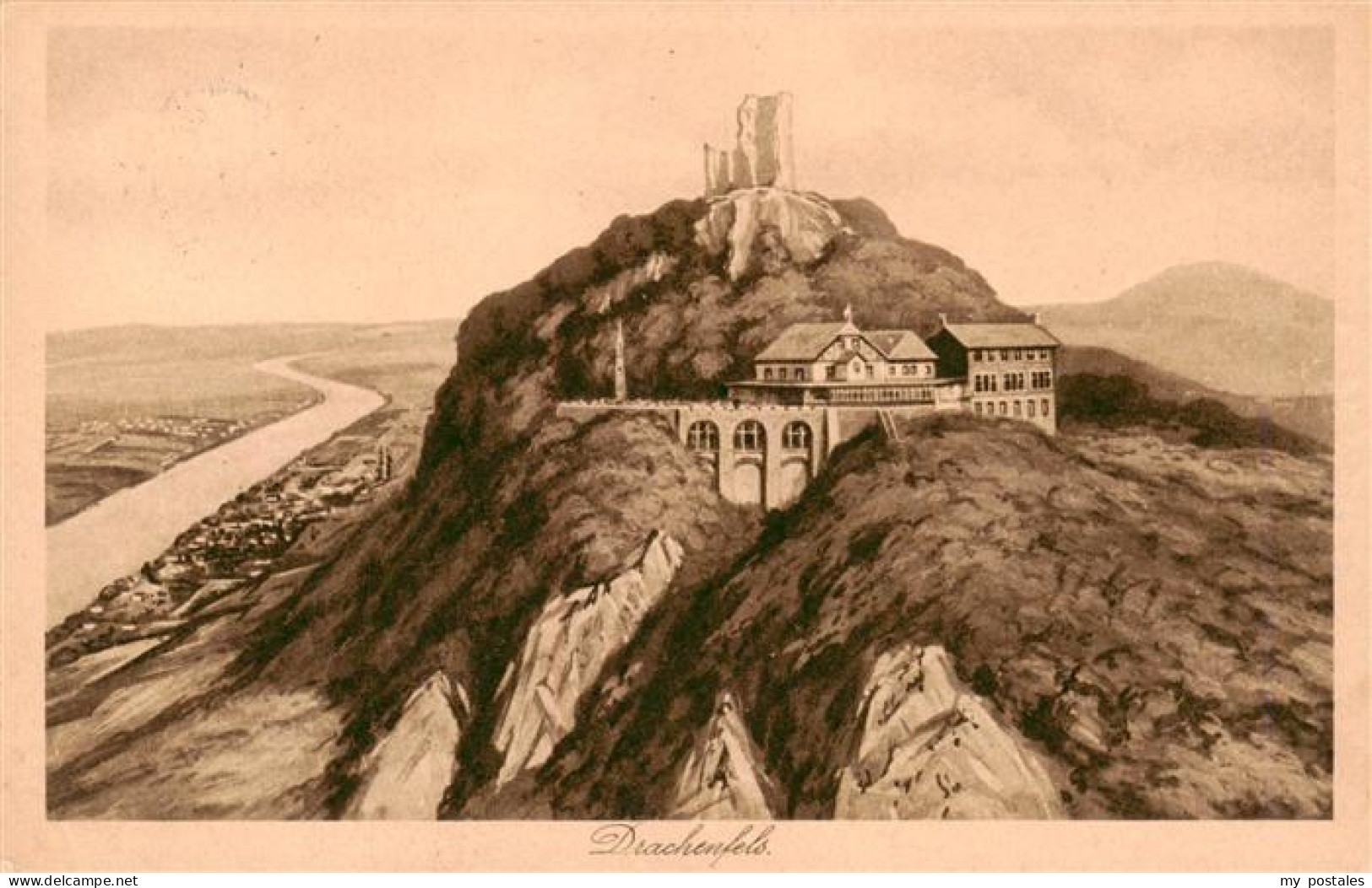 Drachenfels Ruine Koenigswinter Ruine Drachenfels