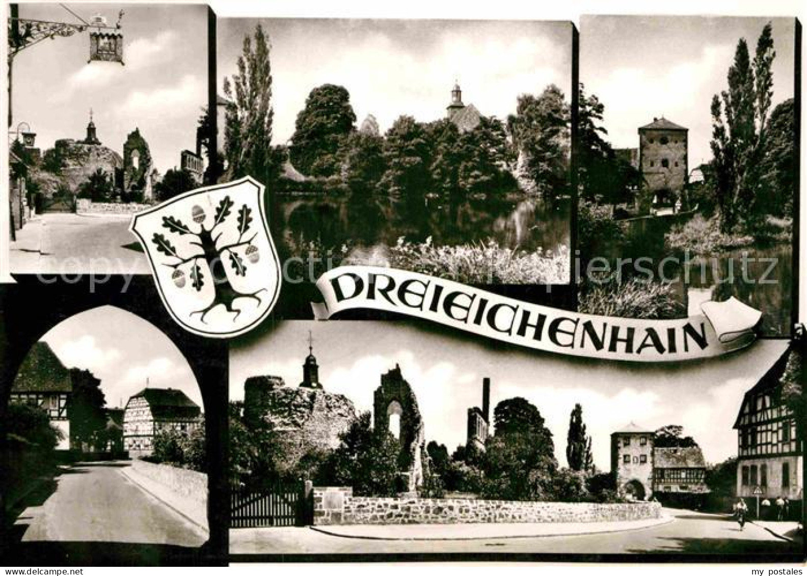 Dreieichenhain Ruinen Stadtansicht Stadttor