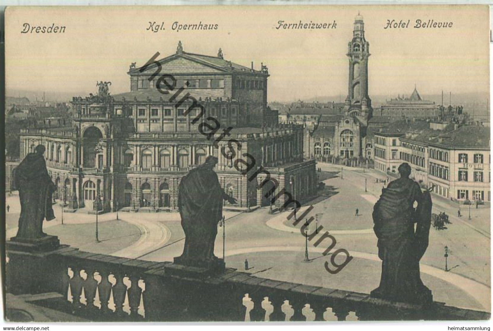 Dresden - Fernheizwerk - Hotel Bellevue - Verlag Rudolf Brauneis Dresden