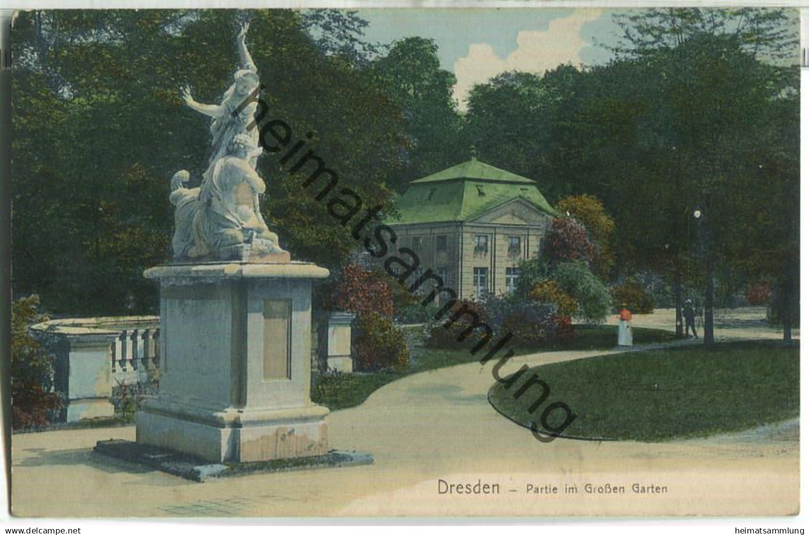 Dresden - Grosser Garten - Verlag Curt Krause Dresden 1905