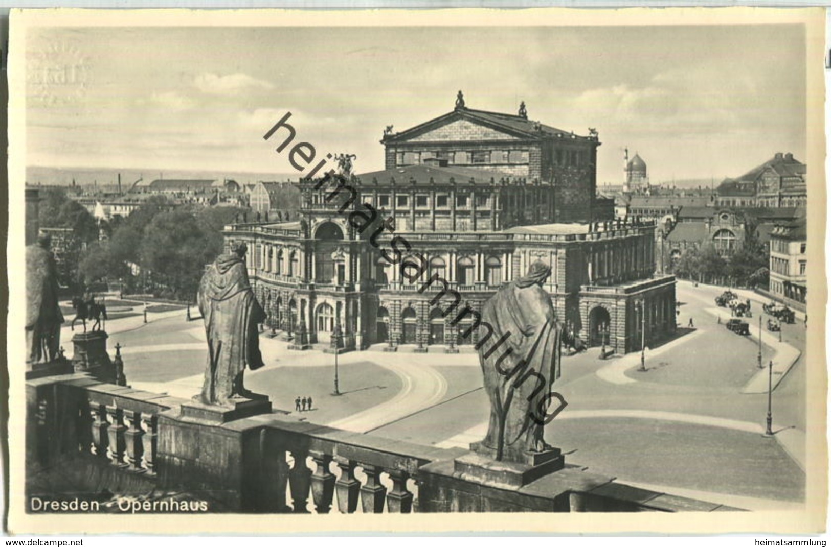 Dresden - Opernhaus - Foto-Ansichtskarte - Verlag J. Bettenhausen & Sohn Dresden
