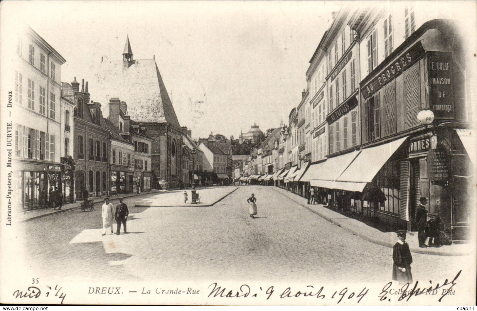 Dreux CPA La grande rue