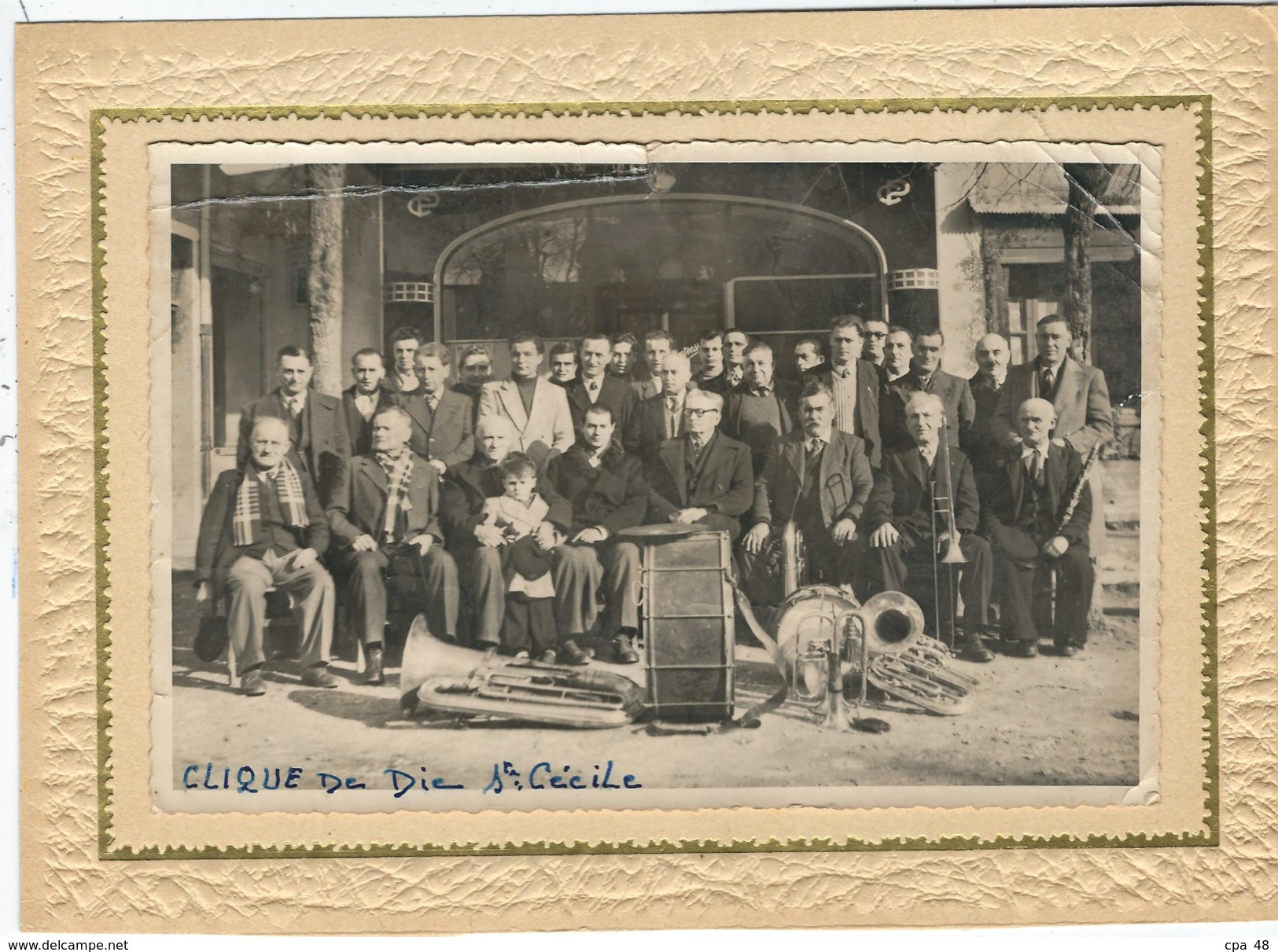 Drome : Die, Clique de Die-Ste-Cecile, Années 50, Rare Photo, Voir Descriptif...