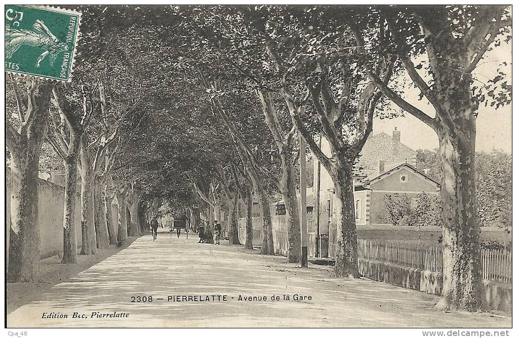 Drôme- Pierrelatte -Avenue de la Gare.