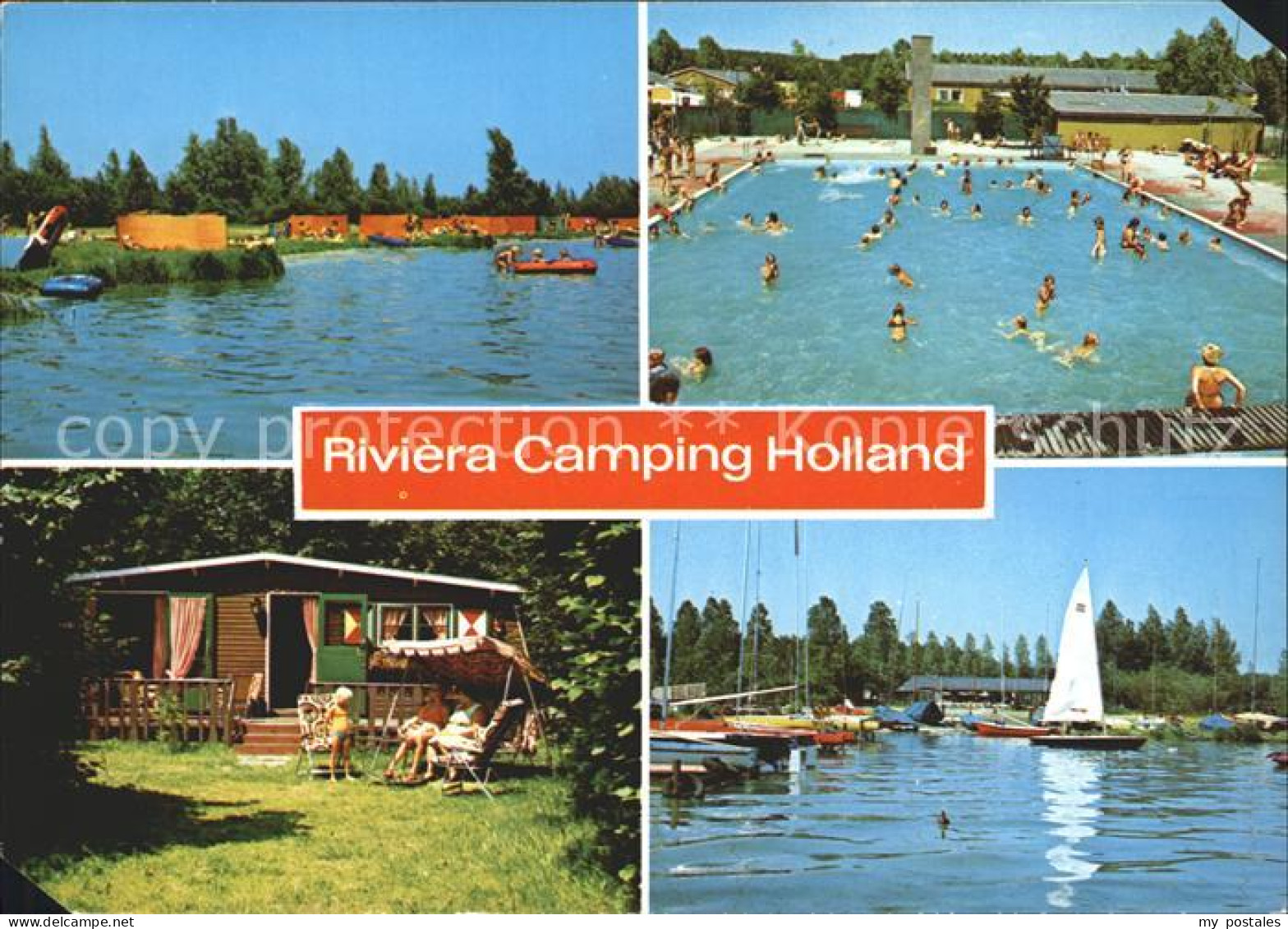 Dronten Riviera Camping Holland Segelboot Schwimmbad