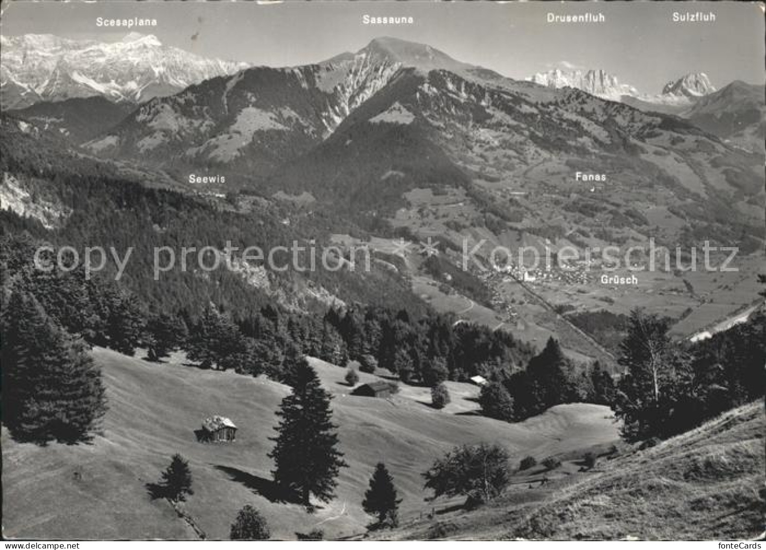 Drusenfluh Sulzfluh Fanas Gruesch Sassauna