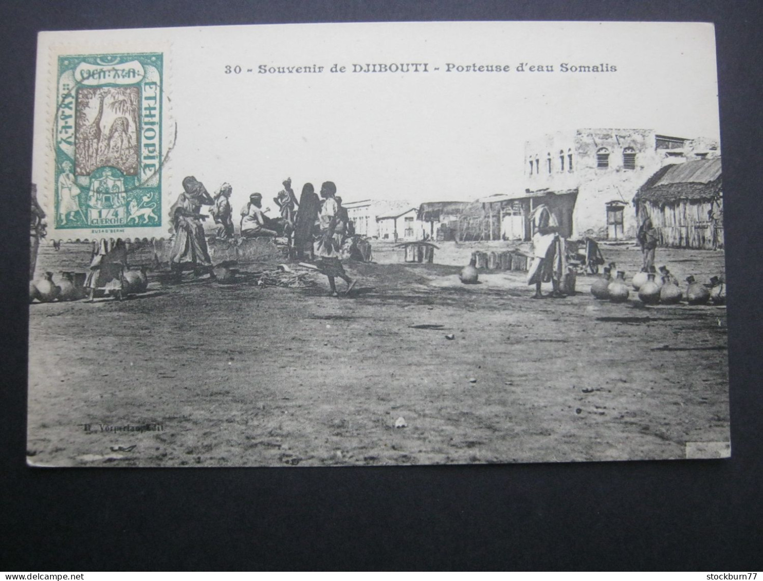 Dschibuti , Karte aus DJIBOUTI , um 1910