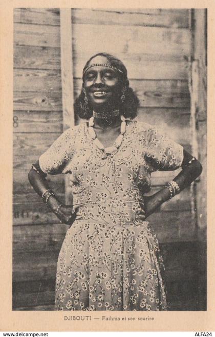 CARTOLINA NON VIAGGIATA PRIMI 900 DJIBOUTI-OCCUPAZIONE FRANCESE (CT367