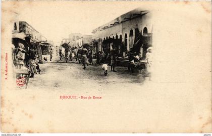 CPA AK DJIBOUTI - Rue de Rome (86957)