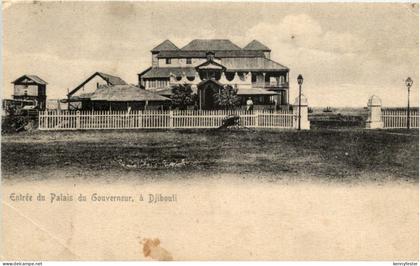 Djibouti - Entree du Palais du Gouveneur