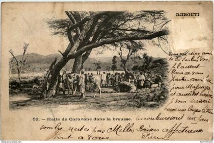 Djibouti - Halte de caravane dans la brousse