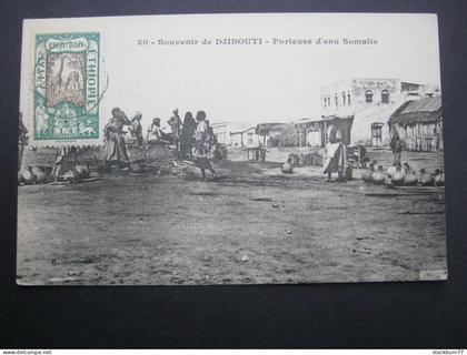 Dschibuti , Karte aus DJIBOUTI , um 1910