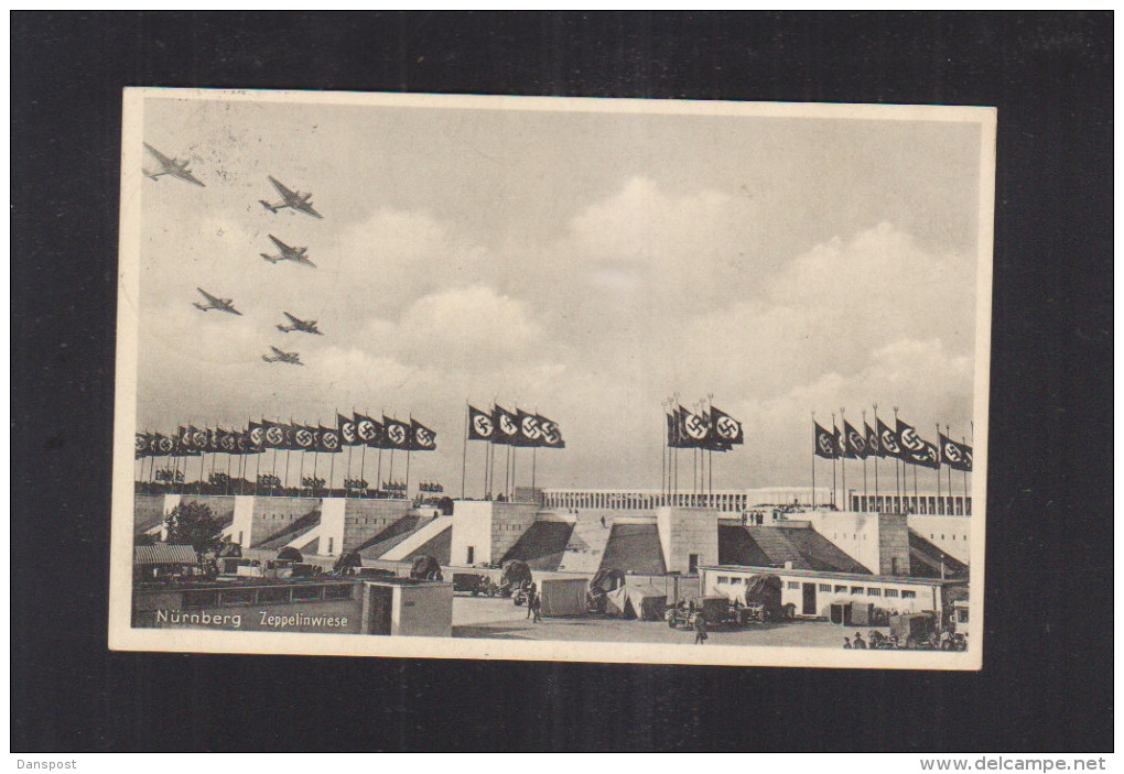 Dt. Reich AK 1937 Nürnberg Zeppelinwiese Sonderstempel
