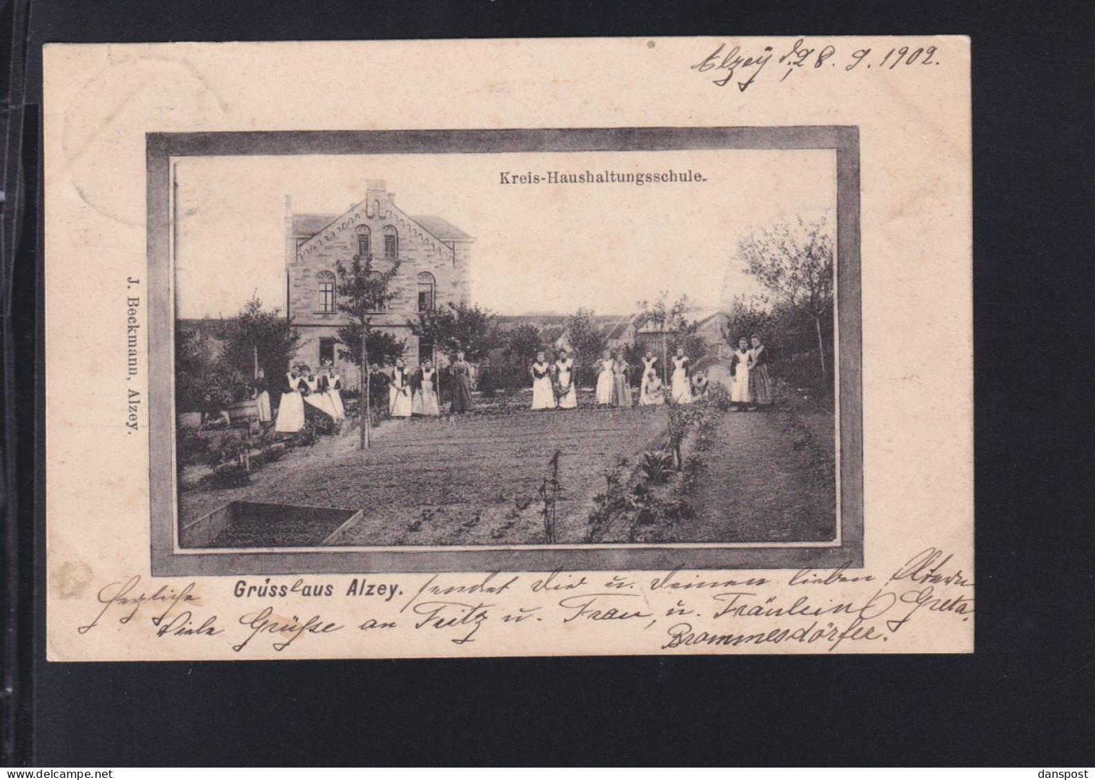 Dt. Reich AK Alzey Kreis-Haushaltungsschulle1902