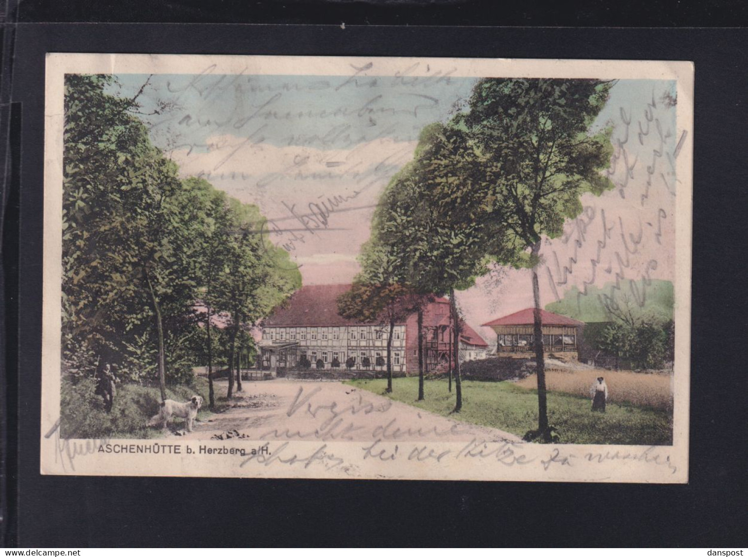 Dt. Reich AK Aschenhütte bei Herzberg mangelhaft