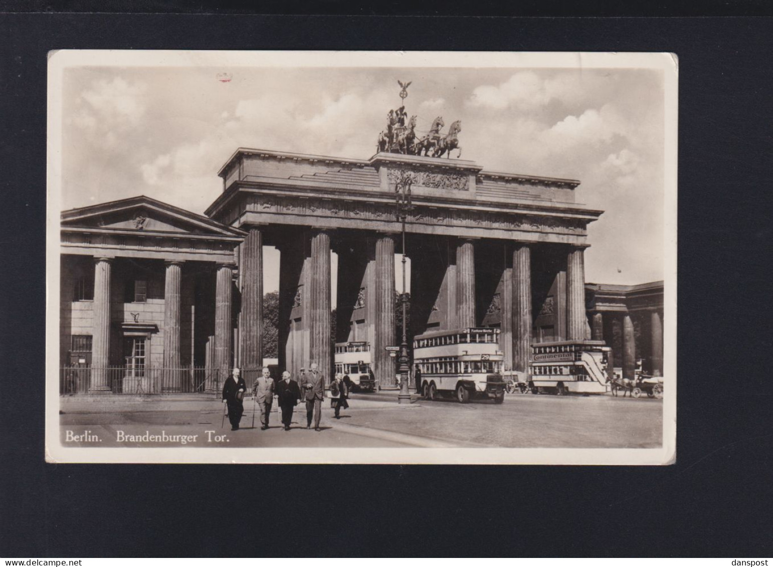 Dt. Reich AK Berlin Brandenburger Tor Busse 1936