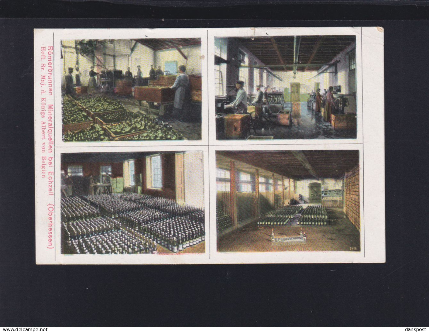 Dt. Reich AK Echzell Römerbrunnen Mineralquellen 1913