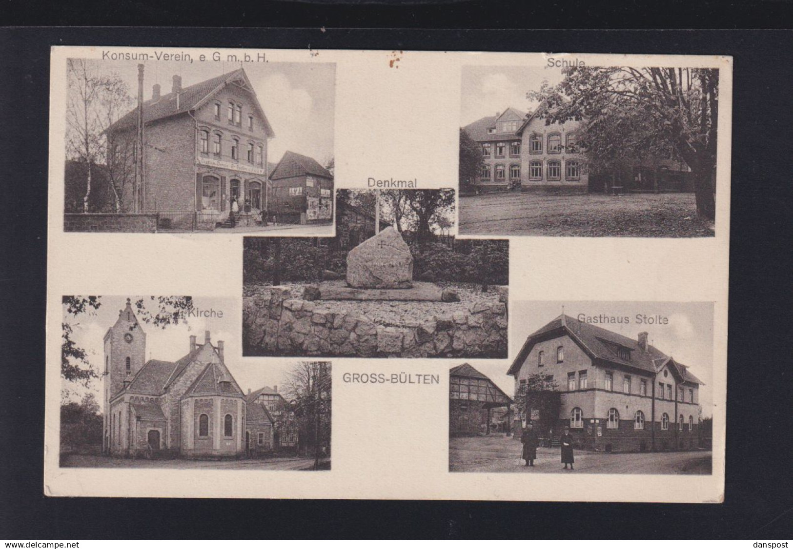 Dt. Reich AK Gross Bülten 5 Ansichten