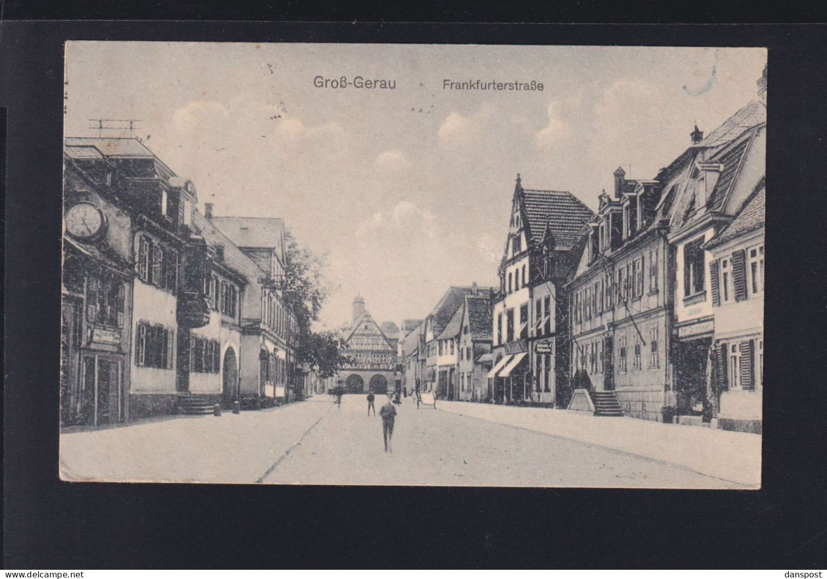 Dt. Reich AK Gross-Gerau Frankfurterstrasse
