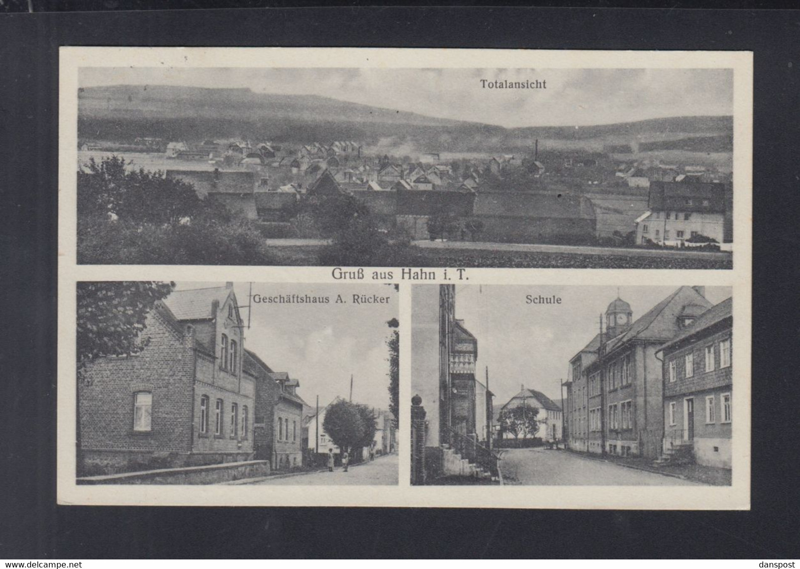 Dt. Reich AK Hahn i.T. 1938